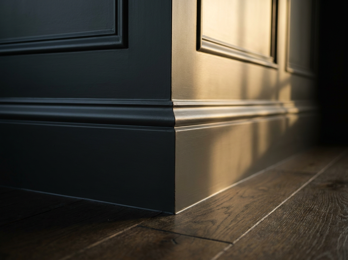 Precisely painted trim and finish carpentry