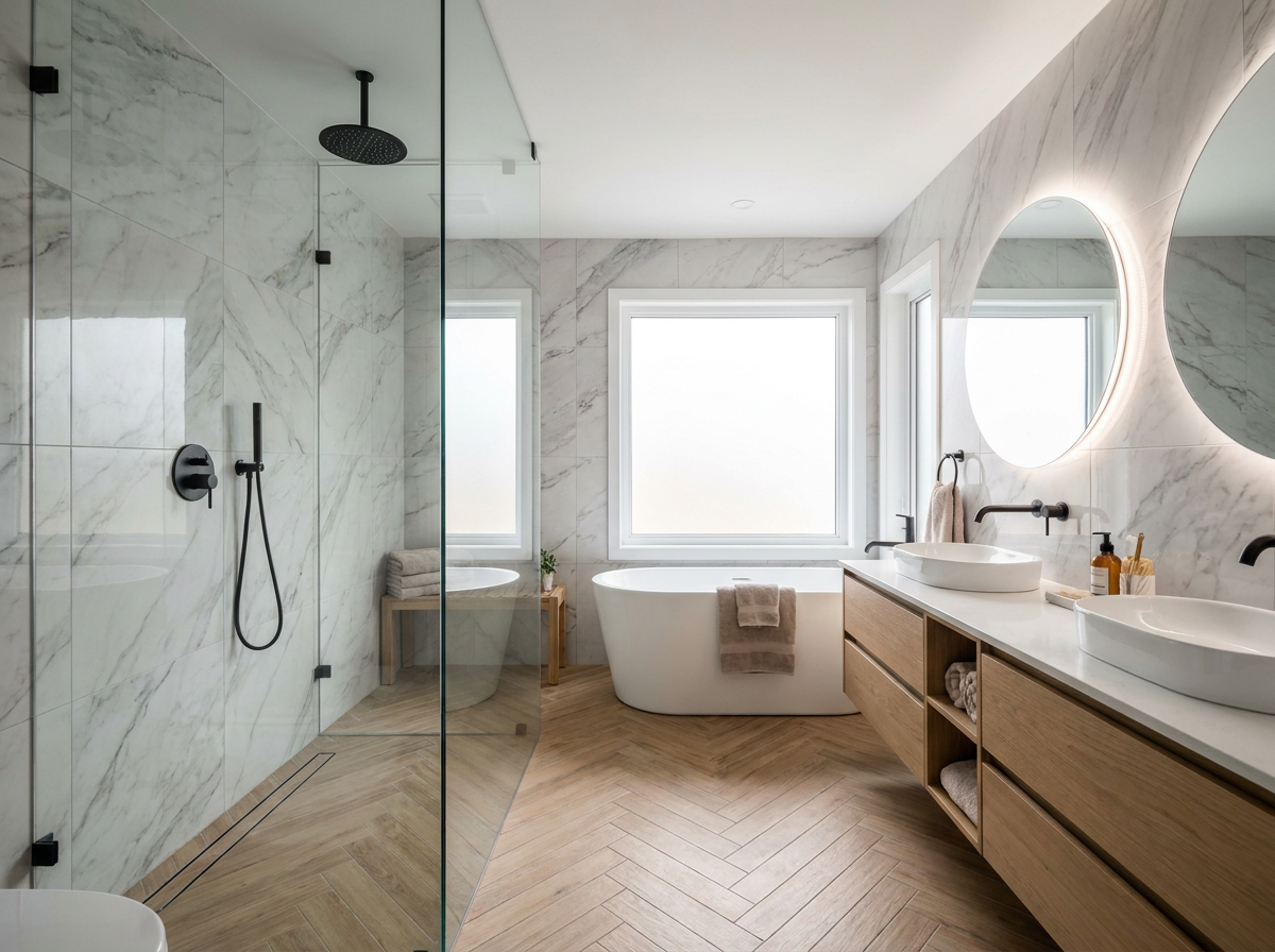 Spa-inspired primary ensuite renovation